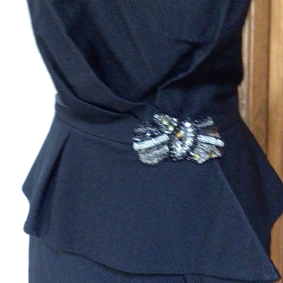 DAVID MEISTER BLACK COCKTAIL DRESS SIZE 6 - Picture 2 of 8